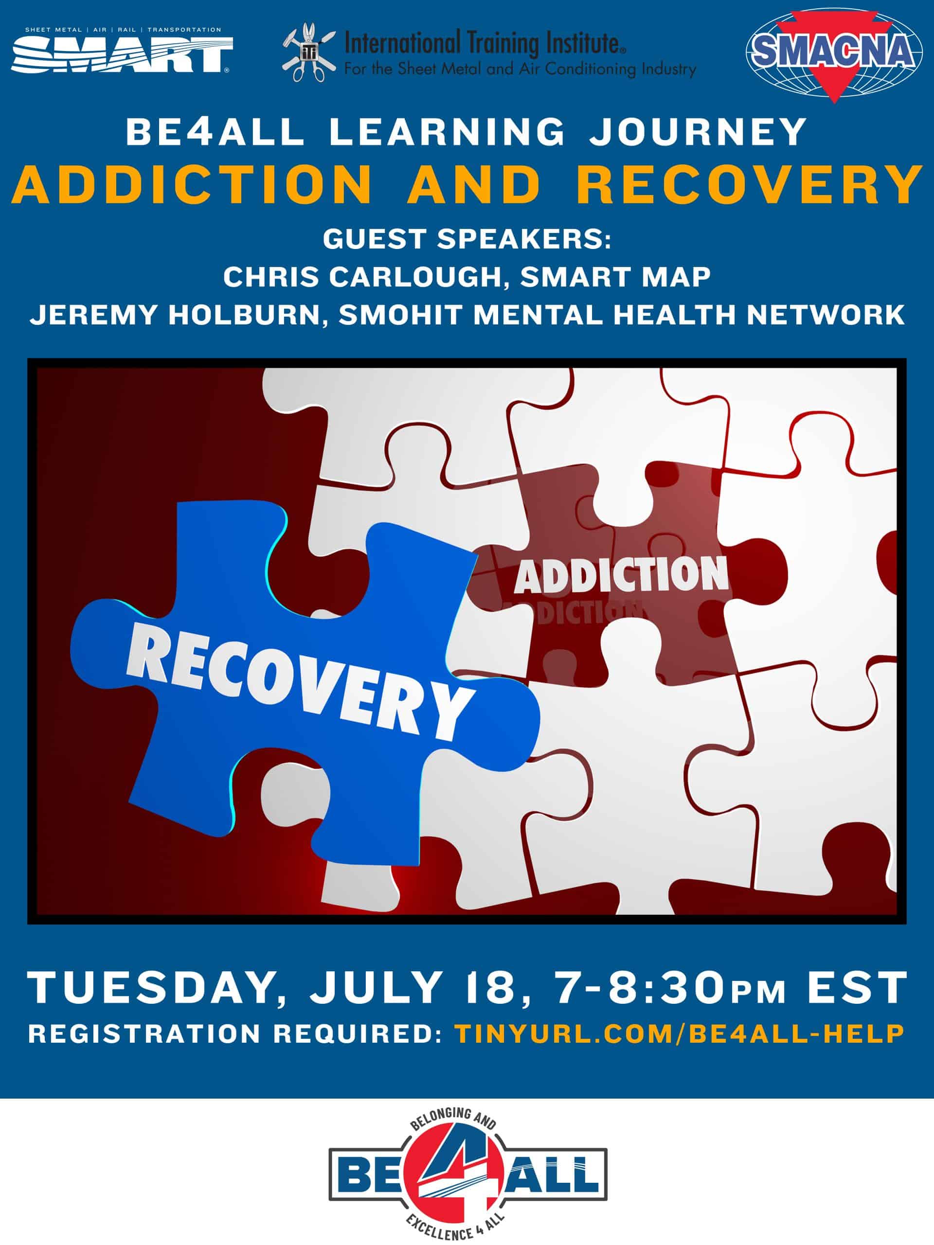 Addiction and Recovery Learning Journey BE4ALL